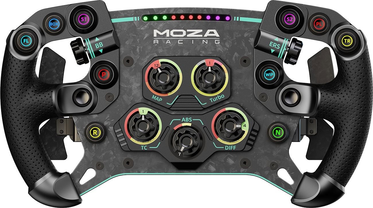 Volant MOZA GS V2P Steering Wheel (Microfiber Leather)