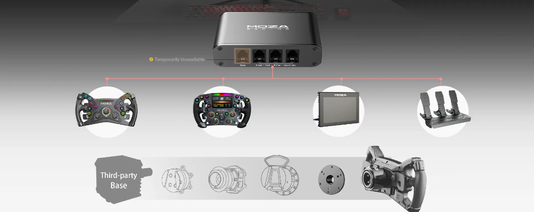 Herní doplněk MOZA Racing Universal Hub Kit