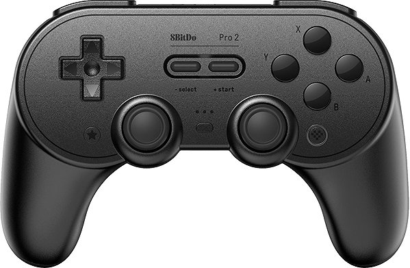 Gamepad 8BitDo Pro 2 Wireless Controller (Hall Effect Joystick) - Black Edition - Nintendo Switch PLA