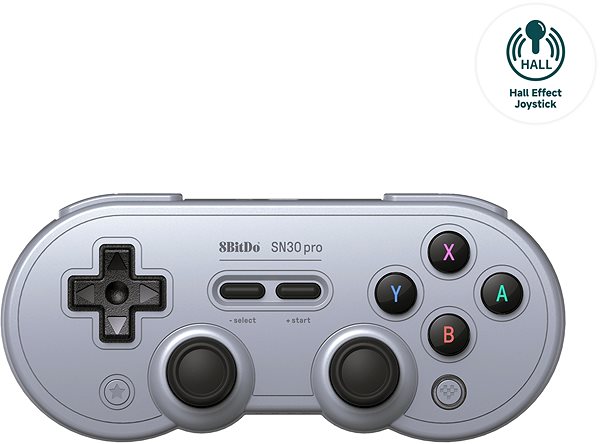 Gamepad 8BitDo SN30 Pro Wireless Gamepad (Hall Effect Joystick) - Grey Edition - Nintendo Switch ...