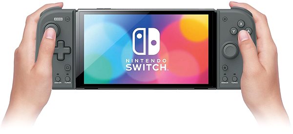 Gamepad Hori Split Pad Compact Attach. Set - Slate Grey - Nintendo Switch ...