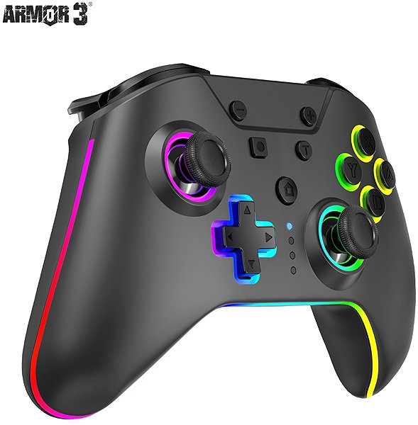 Gamepad Armor3 NuRival Wireless Hall Effect Stick Game Controller For Nintendo Switch (Black) ...