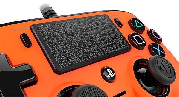 Gamepad Nacon Wired Compact Controller PS4 - oranžový Boční pohled