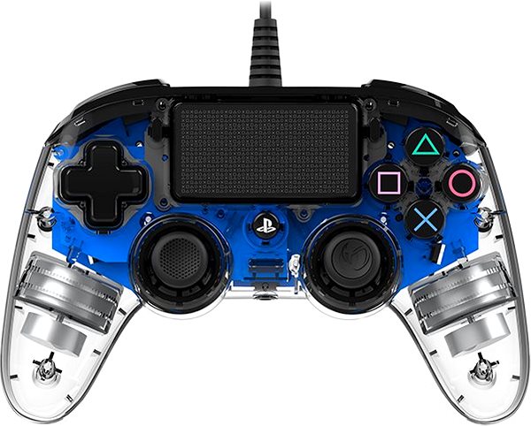Gamepad Nacon Wired Compact Controller PS4 - průhledný modrý Screen