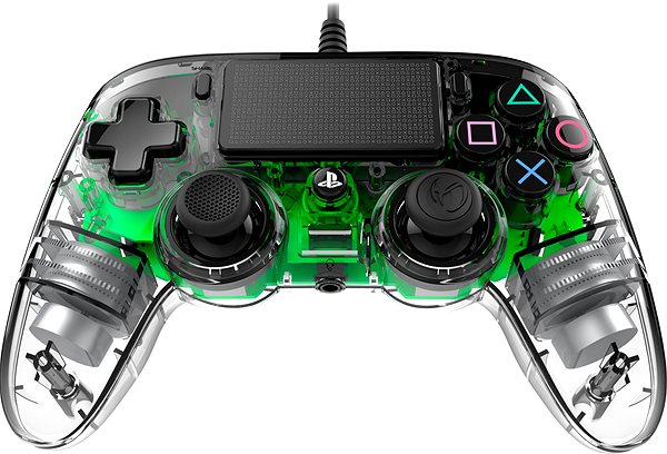 Gamepad Nacon Wired Compact Controller PS4 - průhledný zelený Screen