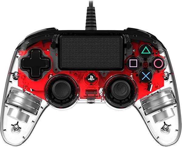 Gamepad Nacon Wired Compact Controller PS4 - průhledný červený Screen