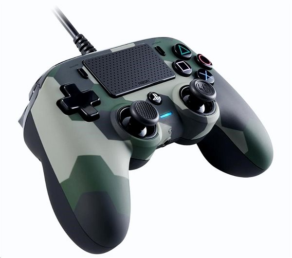 Gamepad Nacon Wired Compact Controller PS4 - zelená kamufláž Boční pohled