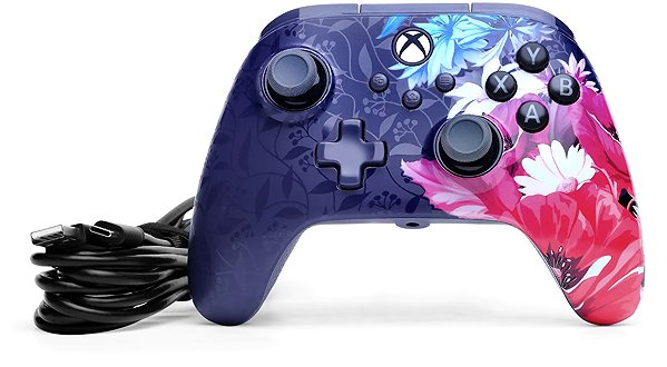 Gamepad PowerA Advantage Plus Wired Controller for Xbox Series X|S - Night Blossom ...