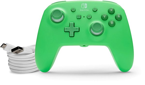 Gamepad PowerA Enhanced Wired Controller for Nintendo Switch - Seafoam ...