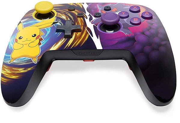 Gamepad PowerA Enhanced Wireless Controller for Nintendo Switch - Pikachu vs. Gengar ...