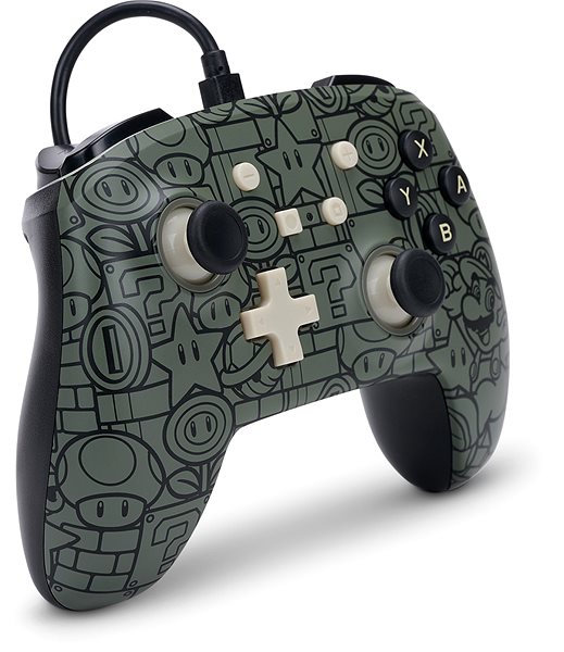 Gamepad PowerA Enhanced Wired Controller - Power-Up Mario - Nintendo Switch ...