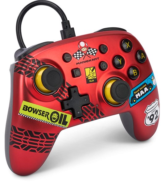 Gamepad PowerA Wired Nano Controller for Nintendo Switch– Mario Kart: Racer Red - Nintendo Switch ...