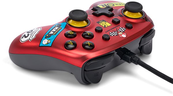 Gamepad PowerA Wired Nano Controller for Nintendo Switch– Mario Kart: Racer Red - Nintendo Switch ...