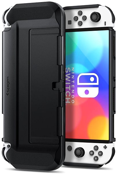 Obal na Nintendo Switch Spigen Thin Fit Black Nintendo Switch OLED ...