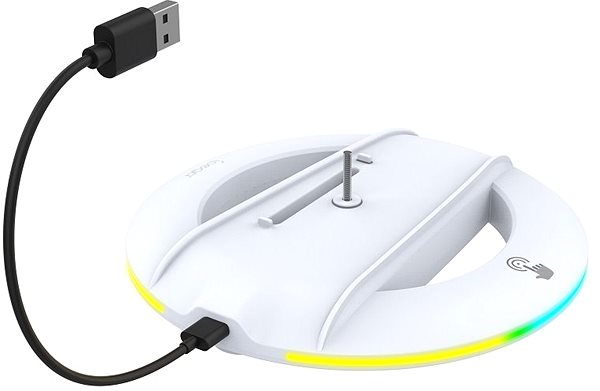 Stojan na herní konzoli iPega P5S025S Vertikální Stojan s RGB pro PS5 Slim White ...