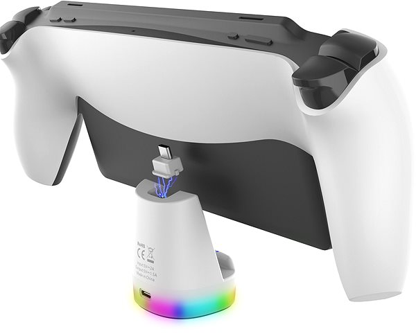 Stojan na herní konzoli iPega P5P25 Mini Magnetický Nabíjecí Stojan pro Playstation Portal Remote Player White ...