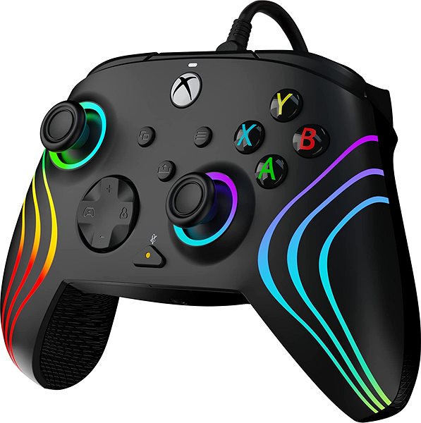 Gamepad PDP Afterglow Wave Wired Controller - Black - Xbox ...