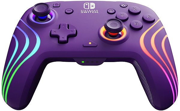 Gamepad PDP Afterglow Wave Wireless Controller, pro Nintendo Switch, fialový ...