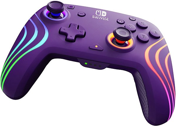 Gamepad PDP Afterglow Wave Wireless Controller, pro Nintendo Switch, fialový ...