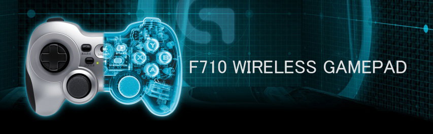 Gamepad Logitech Wireless F710 