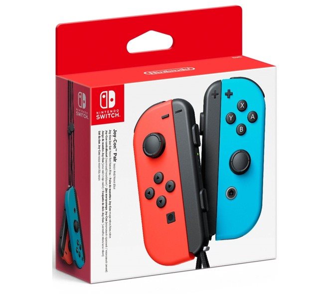 Nintendo Switch Joy-Con, Neon Red/Neon Blue