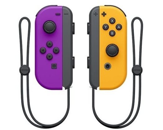 Nintendo Switch Joy-Con, Neon Purple/Neon Orange