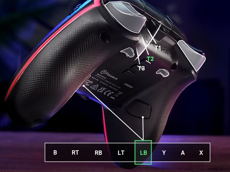 PowerA Advantage Wired Controller - Xbox Series X|S with Lumectra + RGB LED Strip