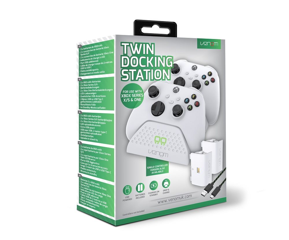 Dobíjecí stanice VENOM VS2871 Xbox Series S/X & One White Twin Docking Station
