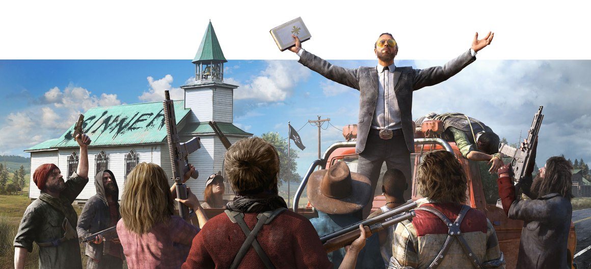 Nemilosrdný kult s fanatickým vůdcem Far Cry 5 Xbox One